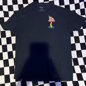 men’s medium space mushroom snail t shirt